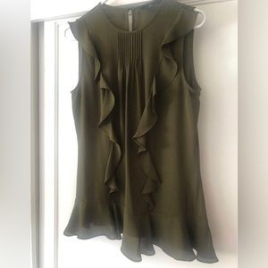 Banana Republic small ruffled sleeve tank blouse